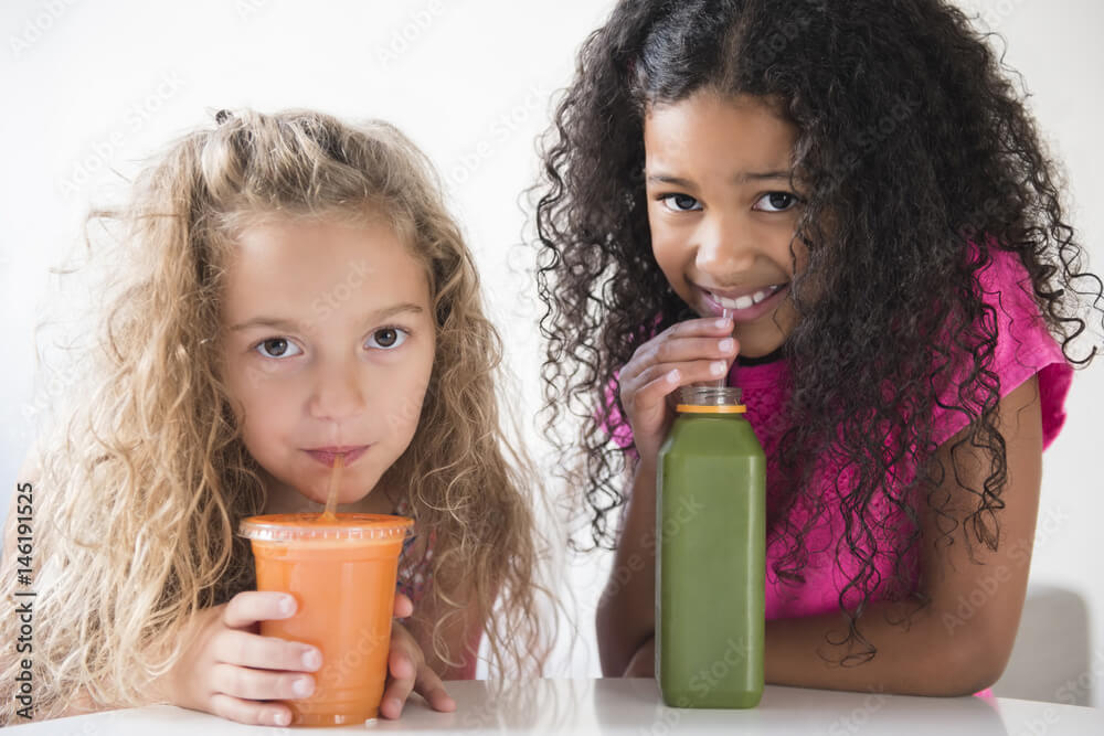 5 Surprising Questions About Baby Eczema Rash and How to Identify and Treat It 4 Girls drinking healthy smoothies